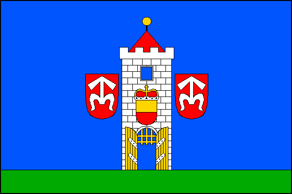 Vlajka města Moravský Krumlov
