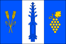 Vlajka obce Práče