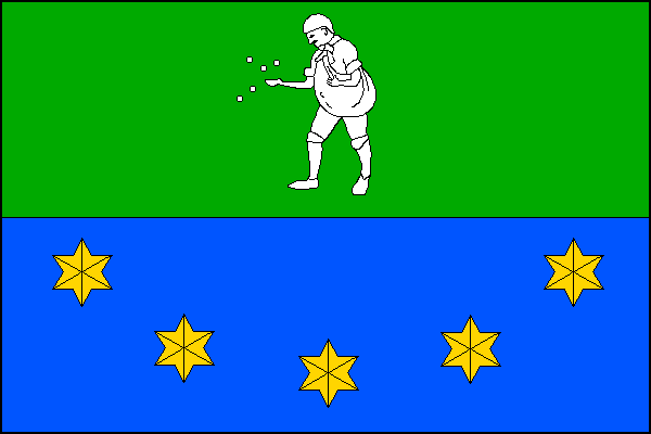 Vlajka obce Rešice