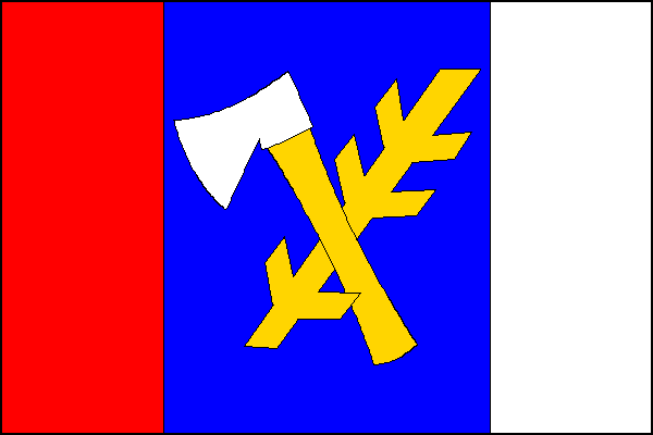 Vlajka obce Starý Petřín