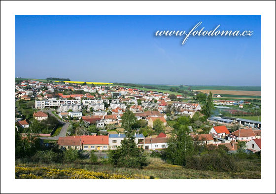 Fotka z obce Únanov, panorama obce